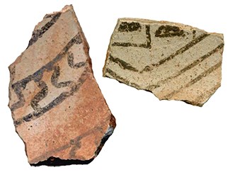 two pottery sherds