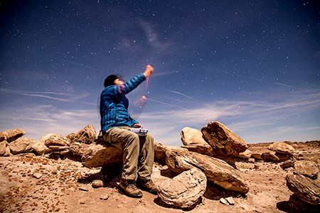 Sky Quality Readings taken in the wilderness area