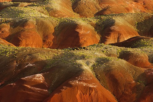 Red badlands in the Painted Desert