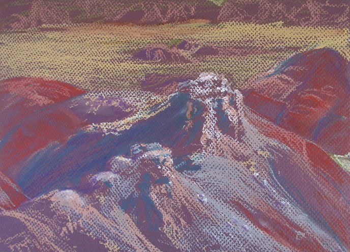 Painted Desert Inn Pastel by Nancy Haver