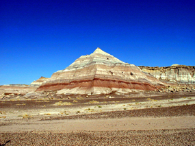 Banded badlands in the new lands. Banded badlands in the new lands.