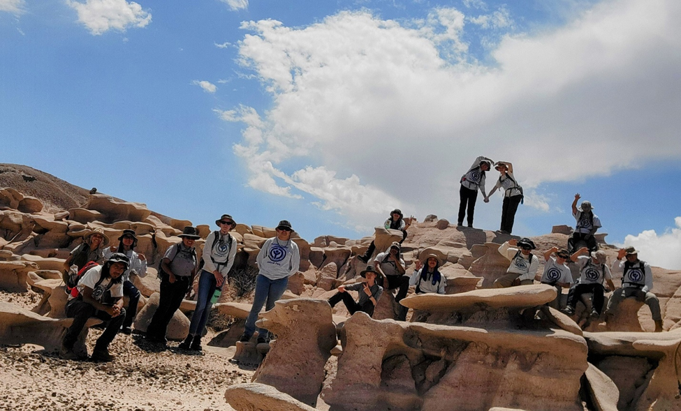 Hike in Petrified Forest National Park. Hike in Petrified Forest National Park.