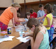 Williams works with kids
