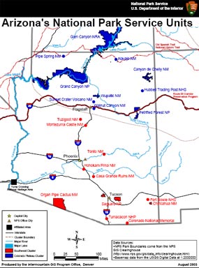Maps & Documents 3 National Parks Of Arizona - National Parks of Arizona