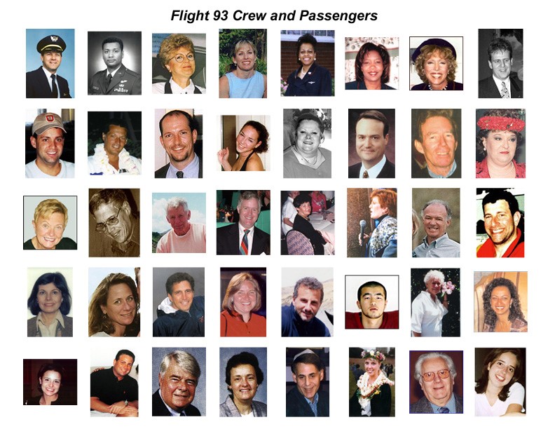 View United Airlines Flight 93 Passengers Background