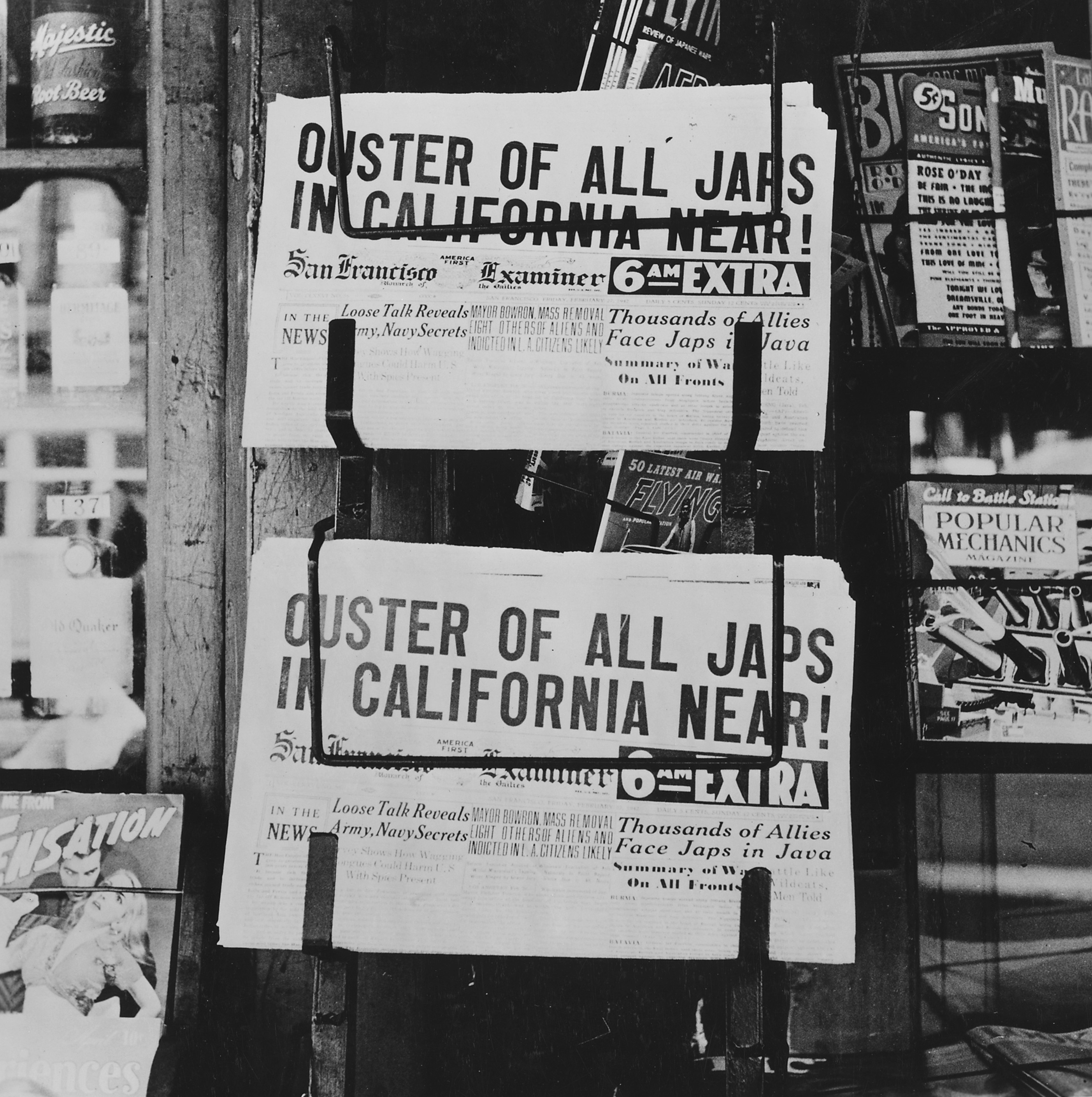 Newspapers in newsstand