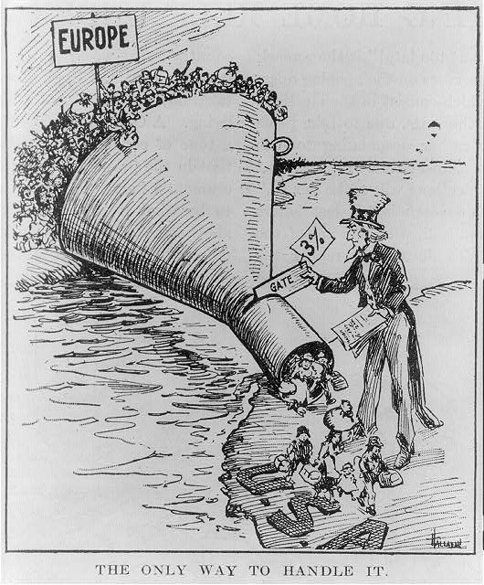 Anti-Immigration Cartoon, 1921