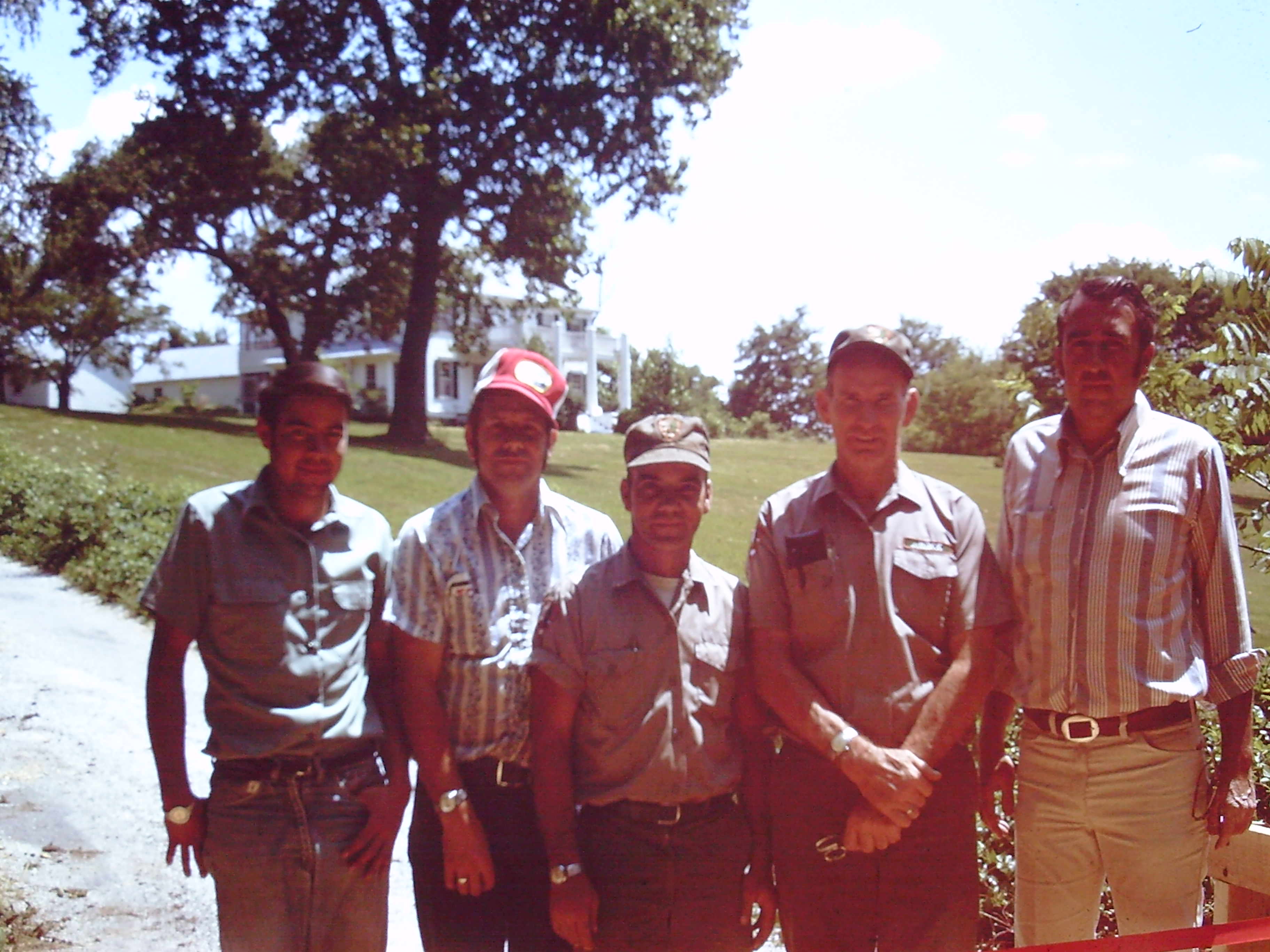 Russell W. Walker, second from right