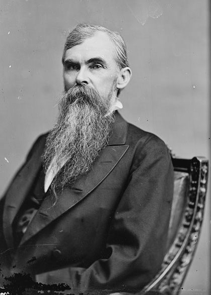 William Mahone, former Confederate General Black and white photo of Confederate General William Mahone in 1880.