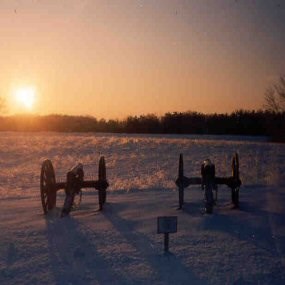 Morning frost at Union Battery XIV