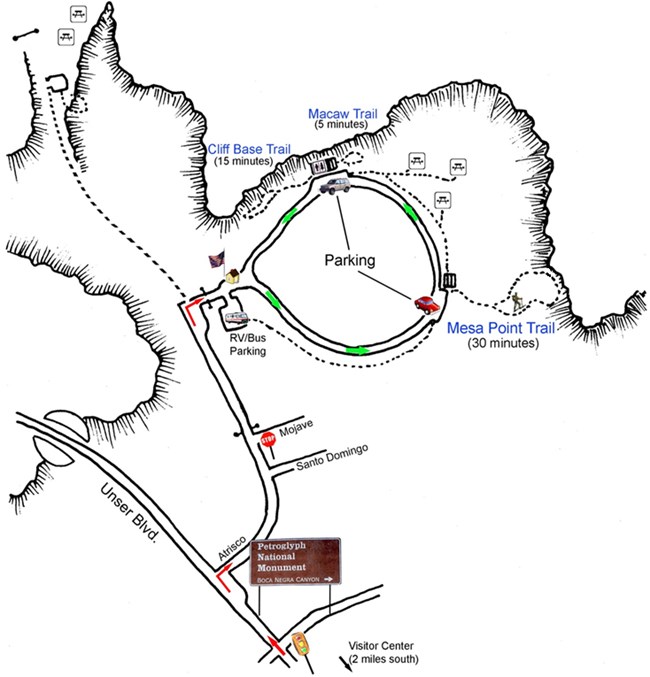 Boca Negra Canyon Map