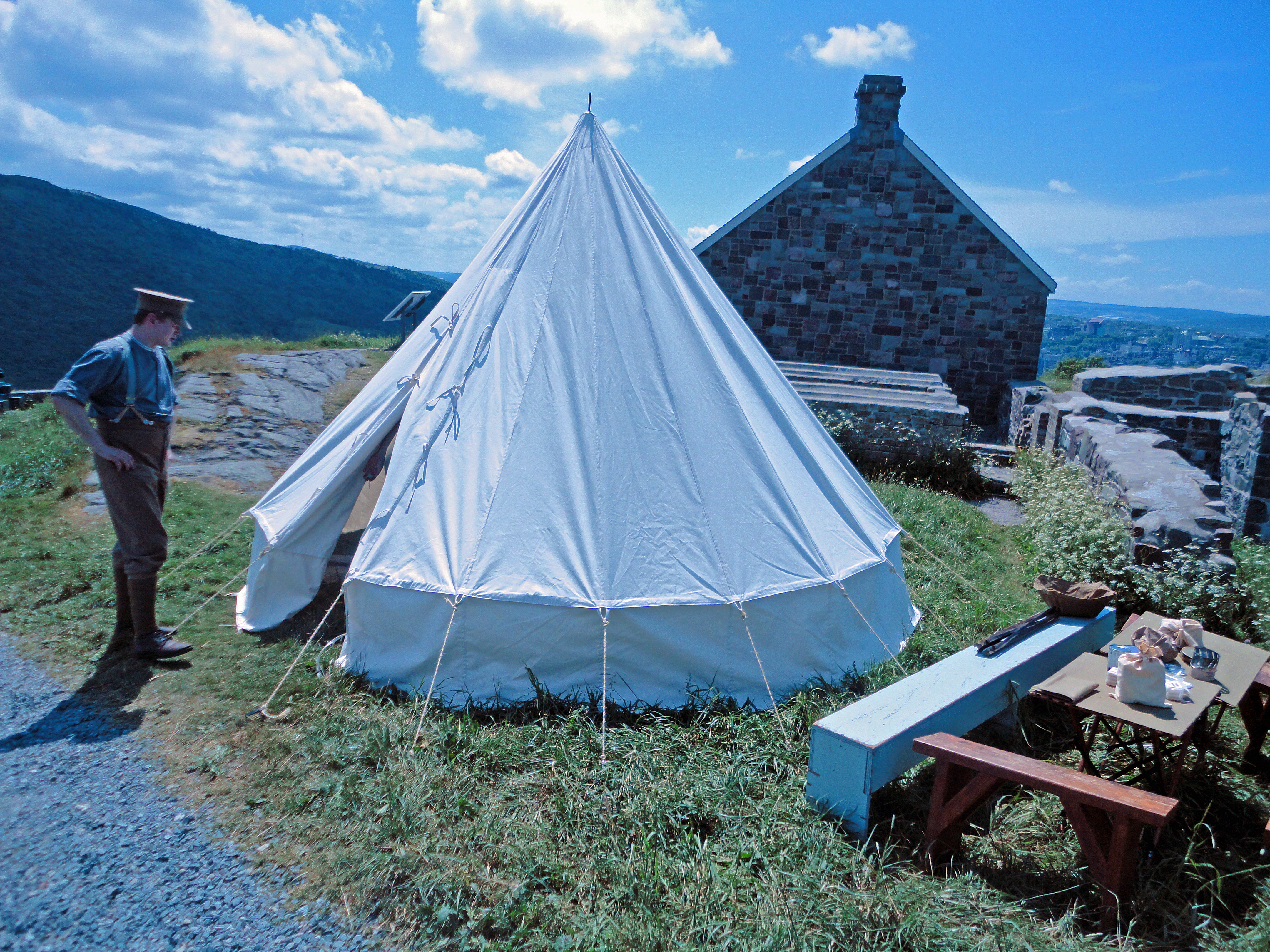 Exterior WW 1 Bell Tent