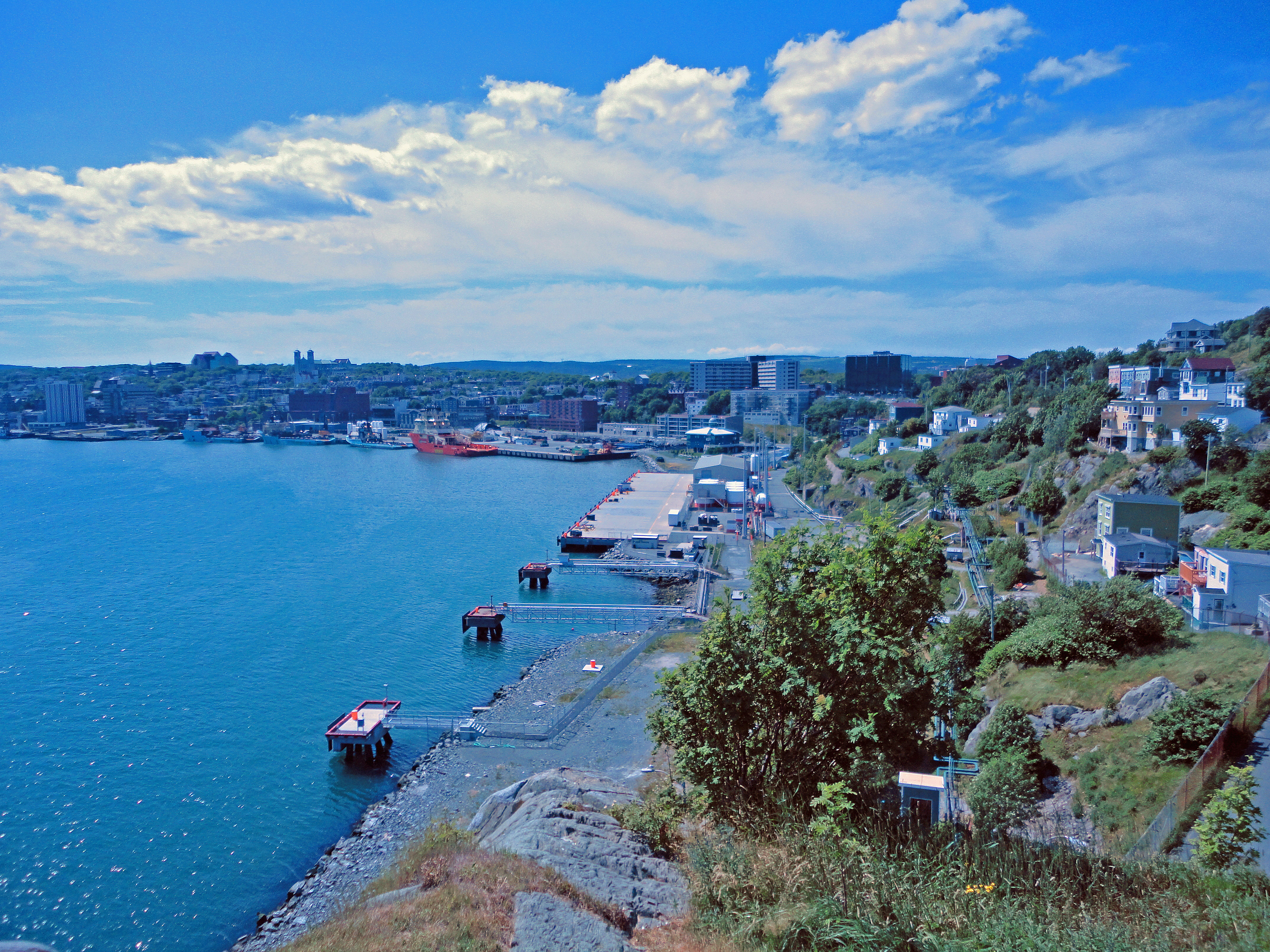 Site of US docks during World War 2 to supply the United States Army Air Forces at Fort Pepperrell.