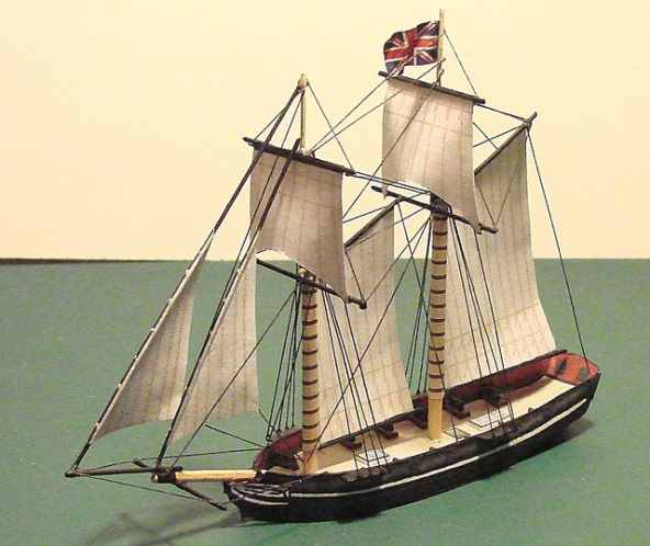 A Miniature of the HMS Lady Prevost A Miniature of the HMS Lady Prevost