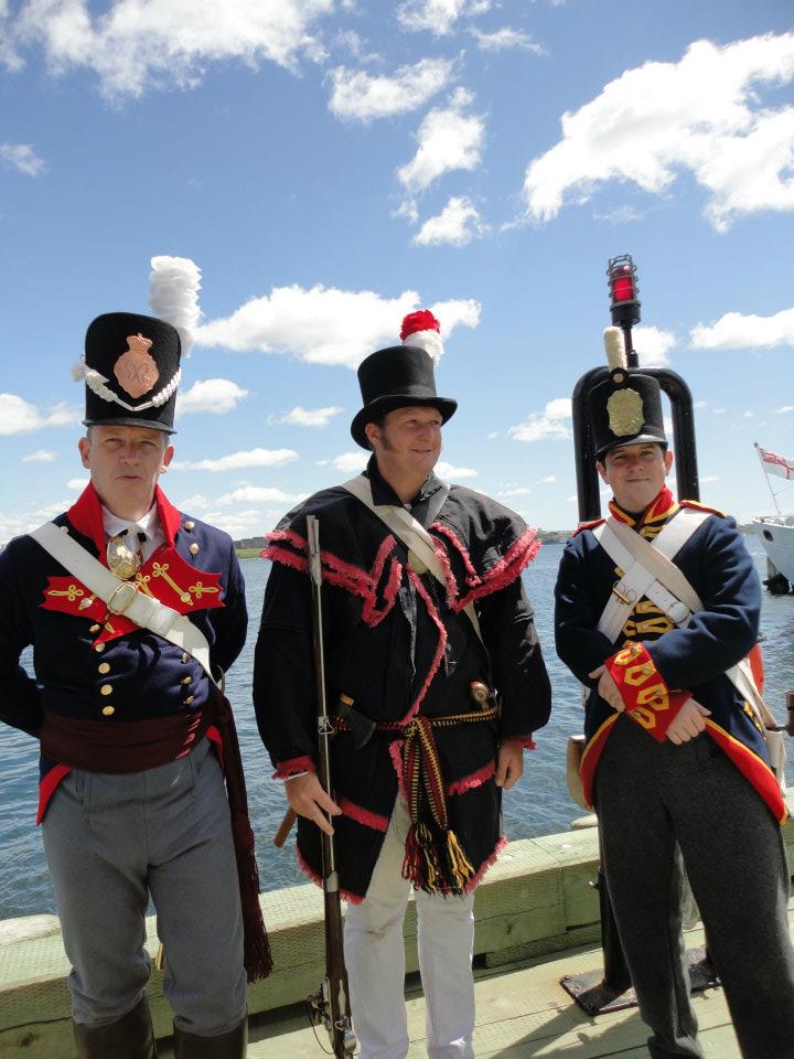 Ranger Rob with Robin and Jonathan from Parks Canada at Halifax July 2012