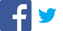 Facebook and Twitter Logos