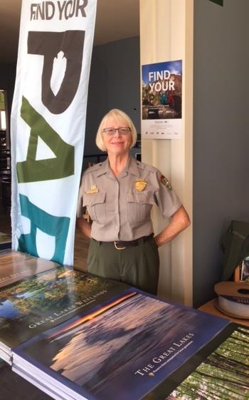 Ranger Kathie at Great Lakes Restoration Conference Ranger Kathie at Great Lakes Restoration Conference