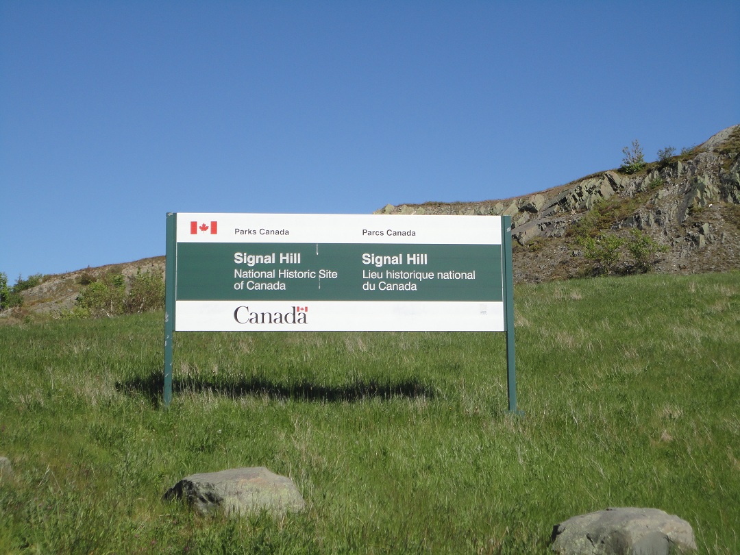 Signal Hill National Historic Site Sign