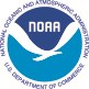 Official NOAA logo. Round logo with two shades of blue separated by white bird. Around it text reads National Oceanic and Atmospheric Administration. U.S. Department of Commerce