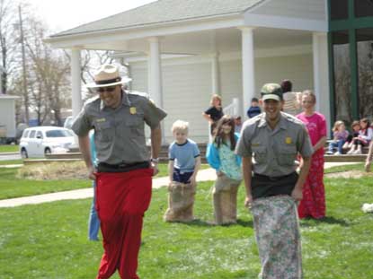 Rangers having fun at Earth Day 2011