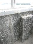Phase I Monument North Parapet Wall Dove Tail Granite View