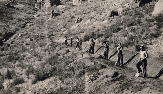 CCC workers on Chalone Trail