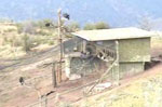 The flight pen as seen from the observation blind