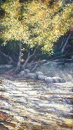 Phil Kryzminski painted this landscape of the Mosquito River during his stay as Artist in Residence. Phil Kryzminski painted this landscape of the Mosquito River during his stay as Artist in Residence.