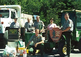 Pictured Rocks National Lakeshore employees honored for their environmental work.