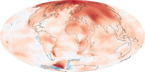 Goddard Institute for Space Studies earth warning image