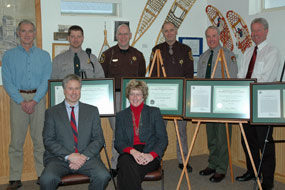 Seated: Rob Birdsong, Karen Bahrman. Standing: Larry Hach, Tim Colyer Robert Hughes, David Cromell, Jim Northup, Jeff Herweyer