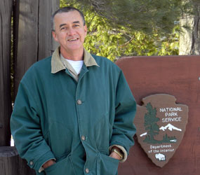 Luis Mena, Harvard Climate Fellow, at the lakeshore in April 2011.