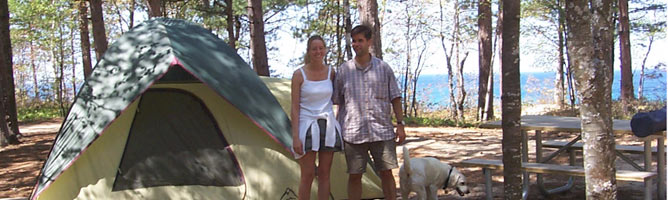 Camping - Pictured Rocks National Lakeshore (U.S. National Park Service)