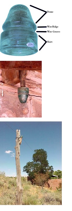 Diagram of Telegraph Insulator
Telegraph Insulator in Fort
Telegraph Insulator on Pole