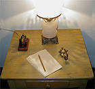 Telegraph table with key