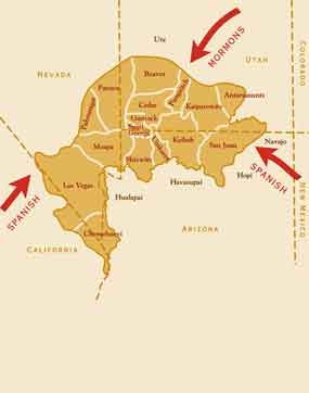 Paiute Territory Map