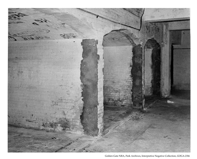 Alcatraz dungeons in 1974