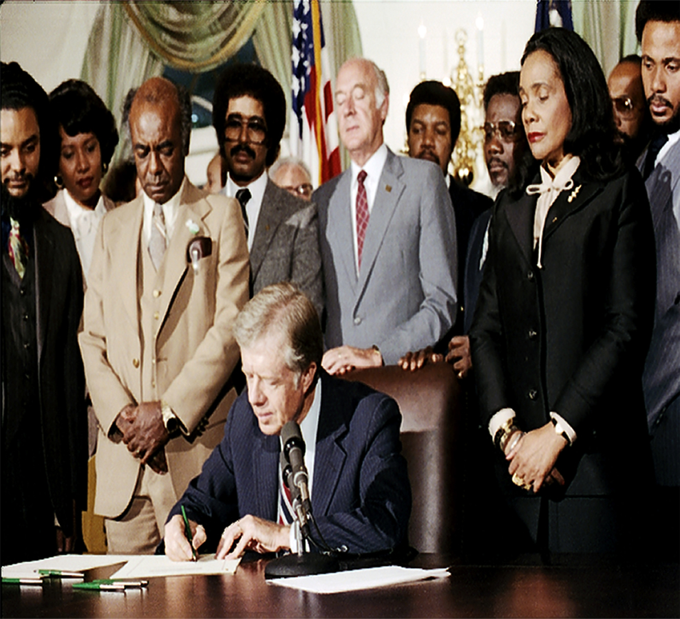 President Jimmy Carter signs legislation for the creation of park.