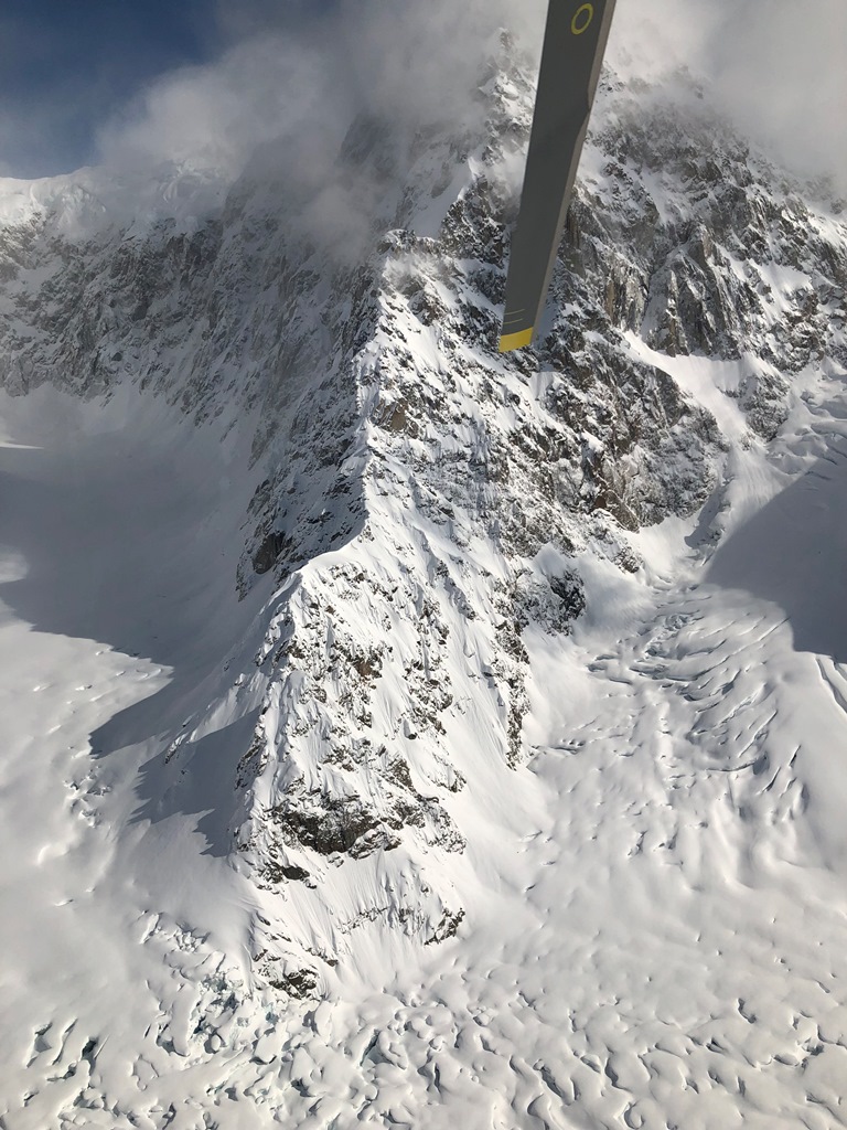 Peak 11,300 A view of the Southwest Ridge of Peak 11,300 from the park helicopter