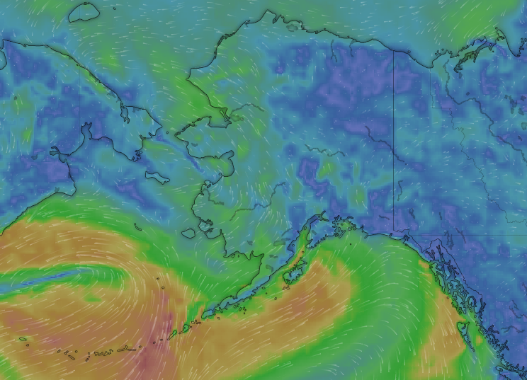 Alaska Weather satellite image 4-27-18
