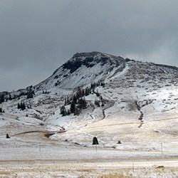 Brian Head Peak covered in snow. Brian Head Peak covered in snow.