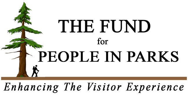 Illustrated tree and text "The for People in Parks".