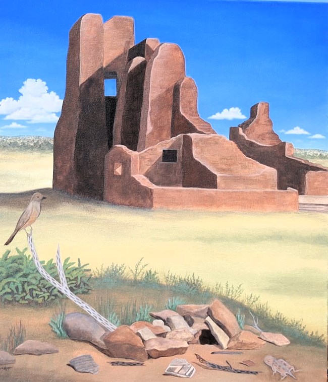 Karen Argeanas', painting of Quarai