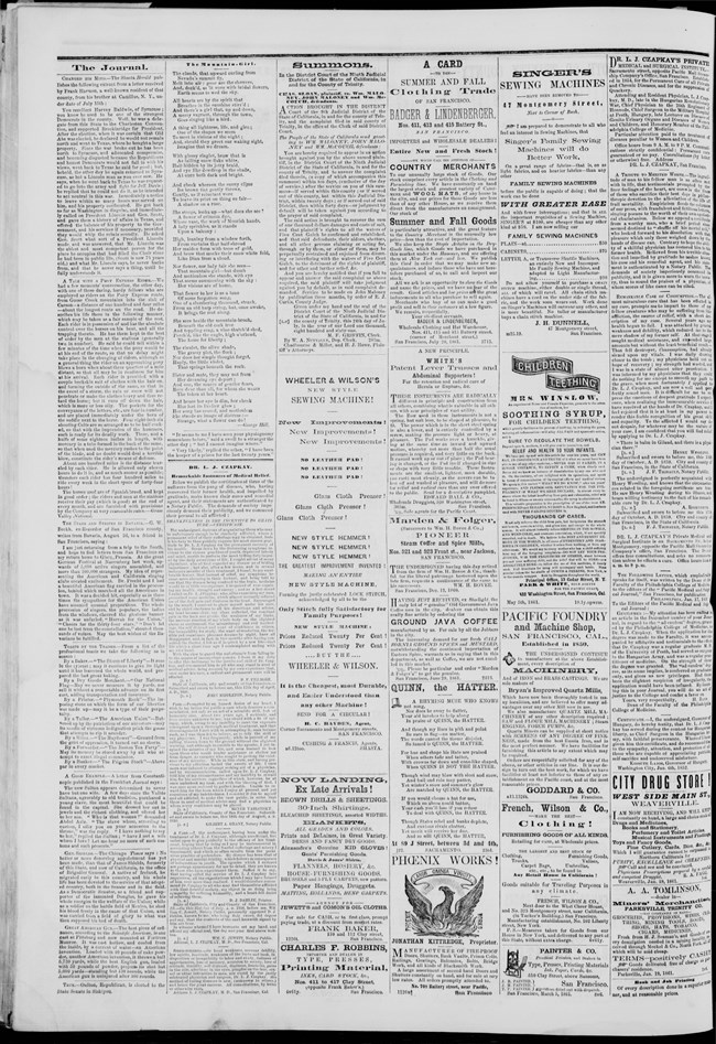 lt= An image of a historic newspaper from the 1860s.