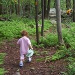 Child walking on Laurel Highlands Hiking Trail