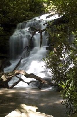 waterfall in Great Allegheny Passage