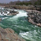 rushing waters of the Potomac River