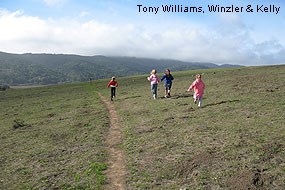 Kids enjoying Tomales Bay Trail. © Tony Williams, Winzler & Kelly