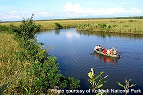 Boating in the Kolkheti Marshes of Kolkheti National Park