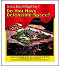 The cover of the Marin Independent Journal's Do You Have Defensible Space? special supplement, featuring a cartoon of a house that survived a devastating wildfire. (Click on this image to download the 1,813 KB PDF of this document.)